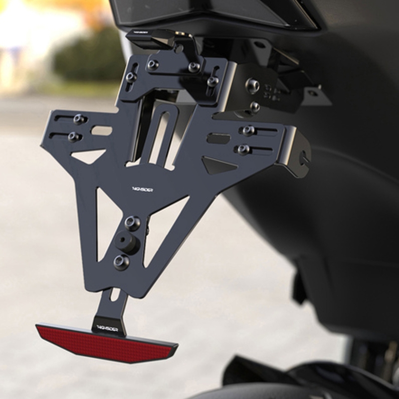 Βάση πινακίδας κυκλοφορίας με φωτισμό Highsider Akron RS PRO Ducati Scrambler 800 μαύρη