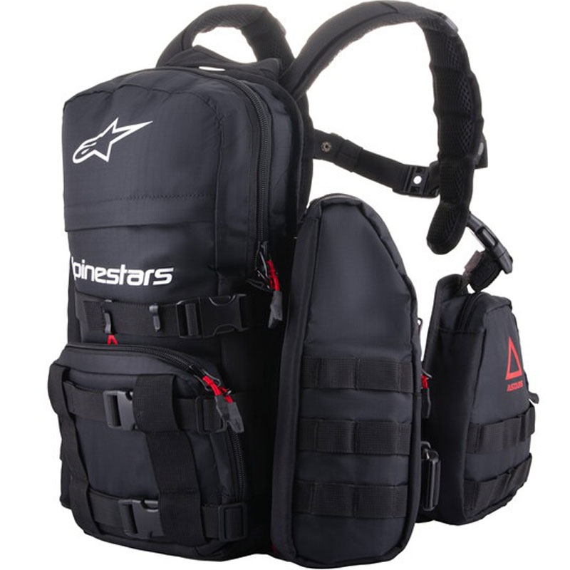 Σακίδιο πλάτης Alpinestars Techdura Tactical μαύρο-άσπρο 9 λίτρων