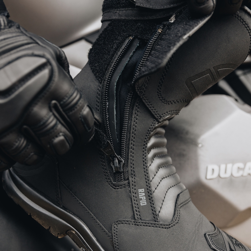 Μπότες μοτοσικλέτας Ozone Rapid μαύρες ματ