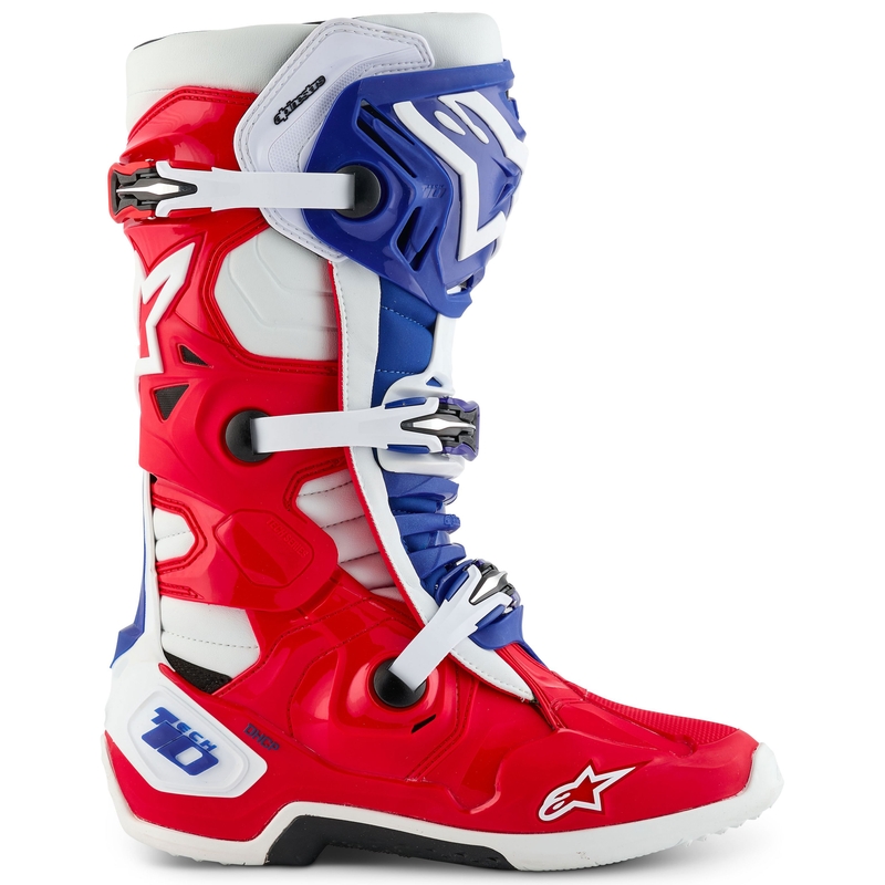 Μπότες Μοτοσικλέτας Alpinestars Tech 10 Limited Edition FORTITUDE Λευκό-Μπλε-Κόκκινο