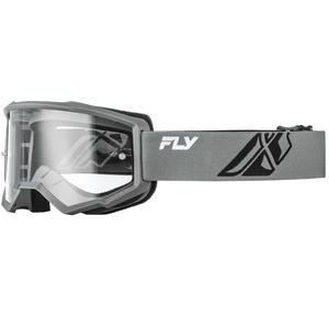 Παιδικά γυαλιά μοτοκρός Fly Racing Focus II γκρι-μαύρα με διαφανή φακό