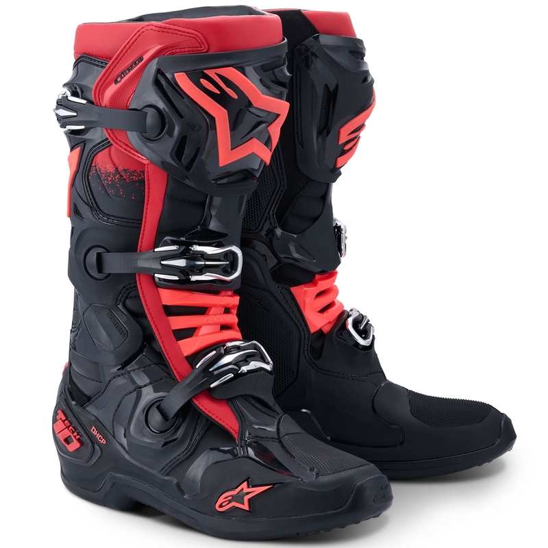 Μπότες μοτοσικλέτας Alpinestars Tech 10 μαύρο-κόκκινο