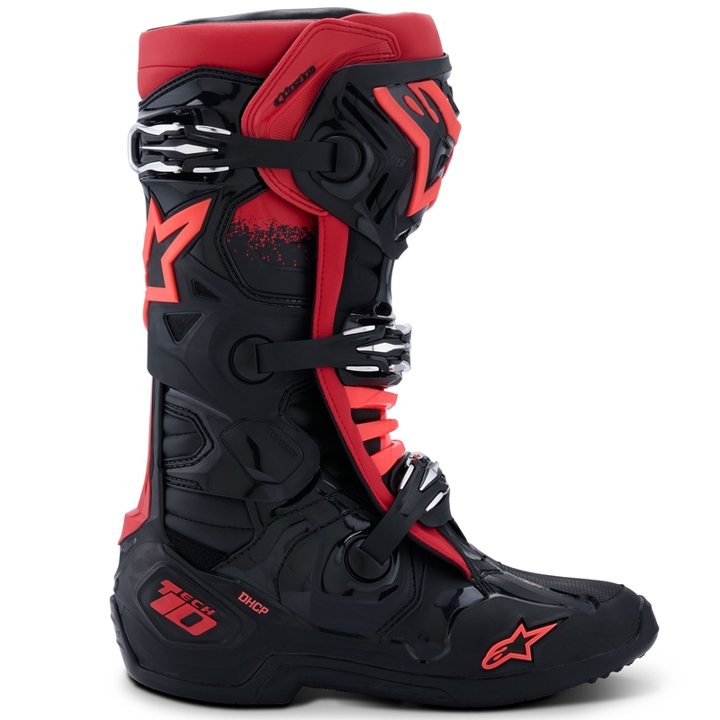 Μπότες μοτοσικλέτας Alpinestars Tech 10 μαύρο-κόκκινο