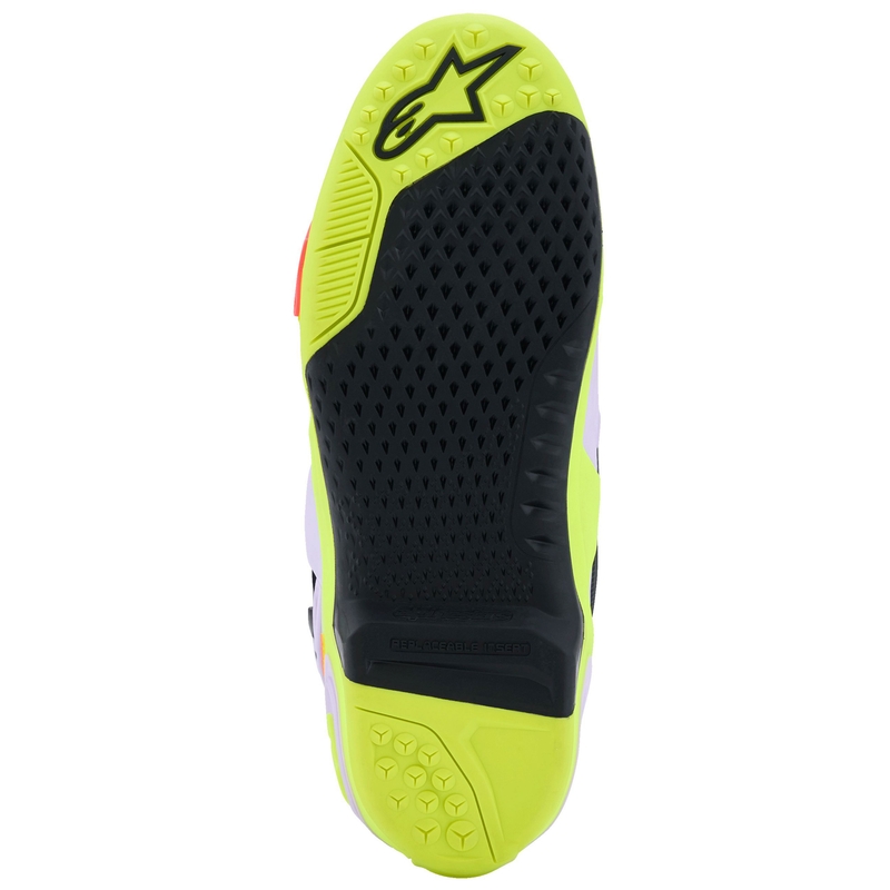 Μπότες Μοτοσικλέτας Alpinestars Tech 10 Supervented Μωβ-Φθορίζον Κίτρινο-Ροζ
