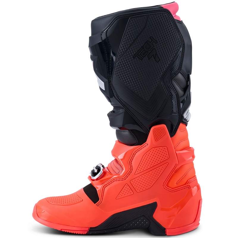 Μπότες μοτοσικλέτας Alpinestars Tech 7 μαύρες-φλουορ κόκκινο-φλουορ ροζ