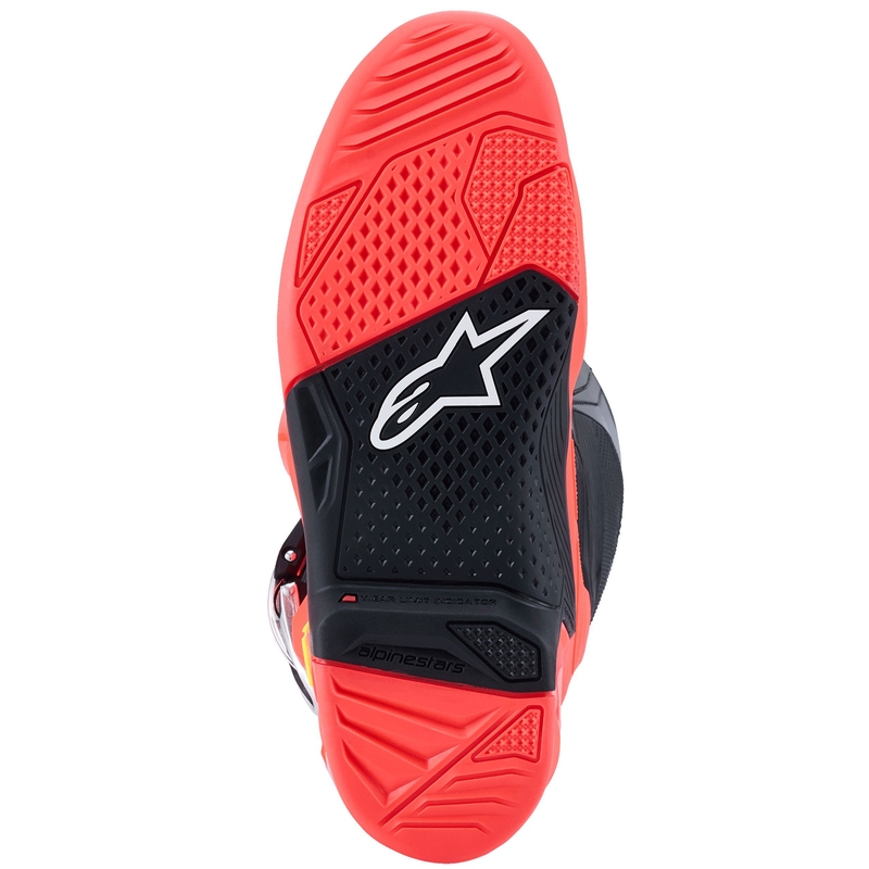 Μπότες μοτοσικλέτας Alpinestars Tech 7 μαύρες-φλουορ κόκκινο-φλουορ ροζ
