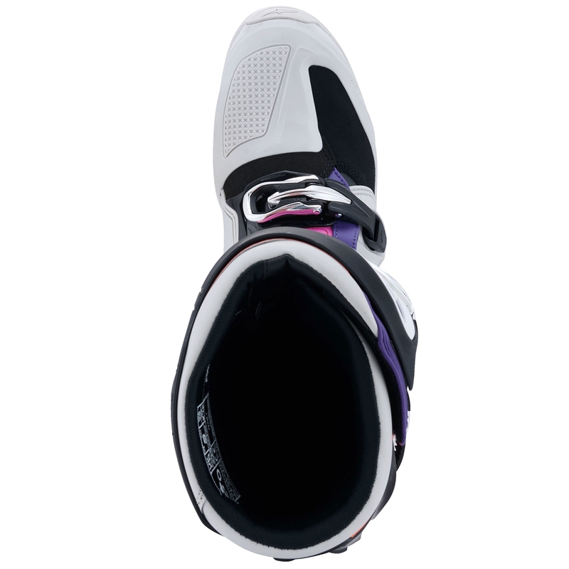 Μπότες μοτοσικλέτας Alpinestars Tech 7 μαύρο-ανοιχτό γκρι-φλουό πορτοκαλί-ντεγκραντέ