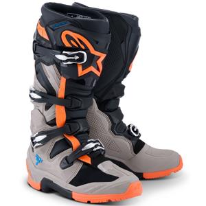 Μπότες Μοτοσικλέτας Alpinestars Tech 7 Enduro Μαύρες-Σκούρο Γκρι-Φλουοροκίτρινες