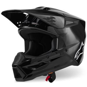 Κράνος Alpinestars S-M3 Solid motocross μαύρο
