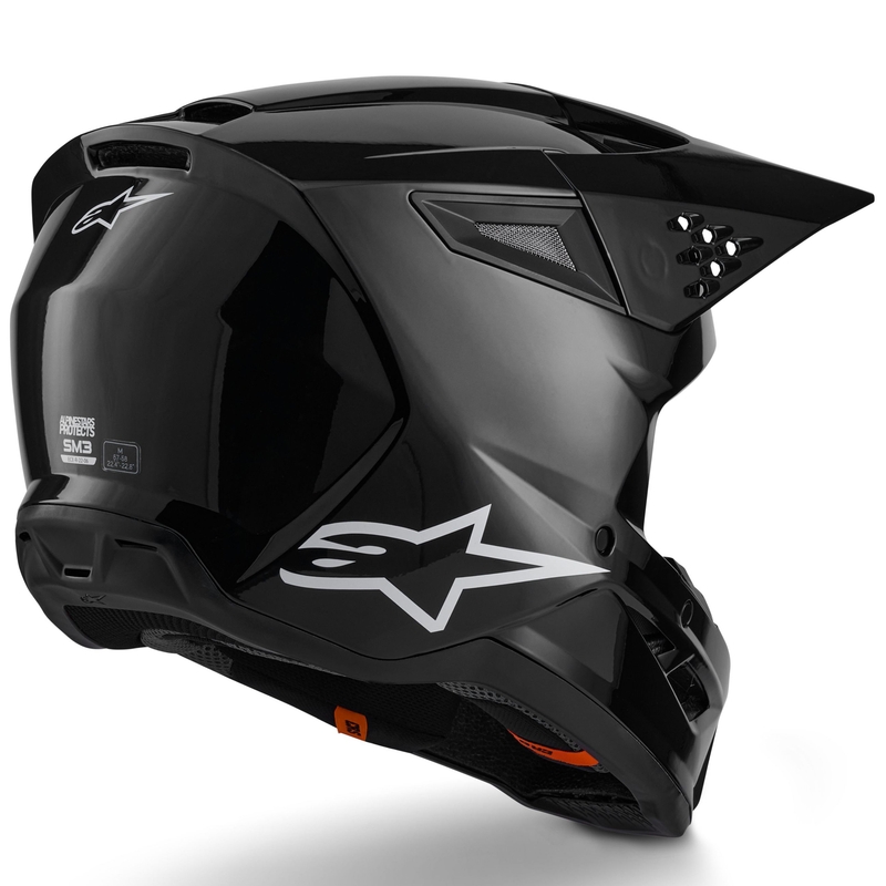 Κράνος Alpinestars S-M3 Solid motocross μαύρο