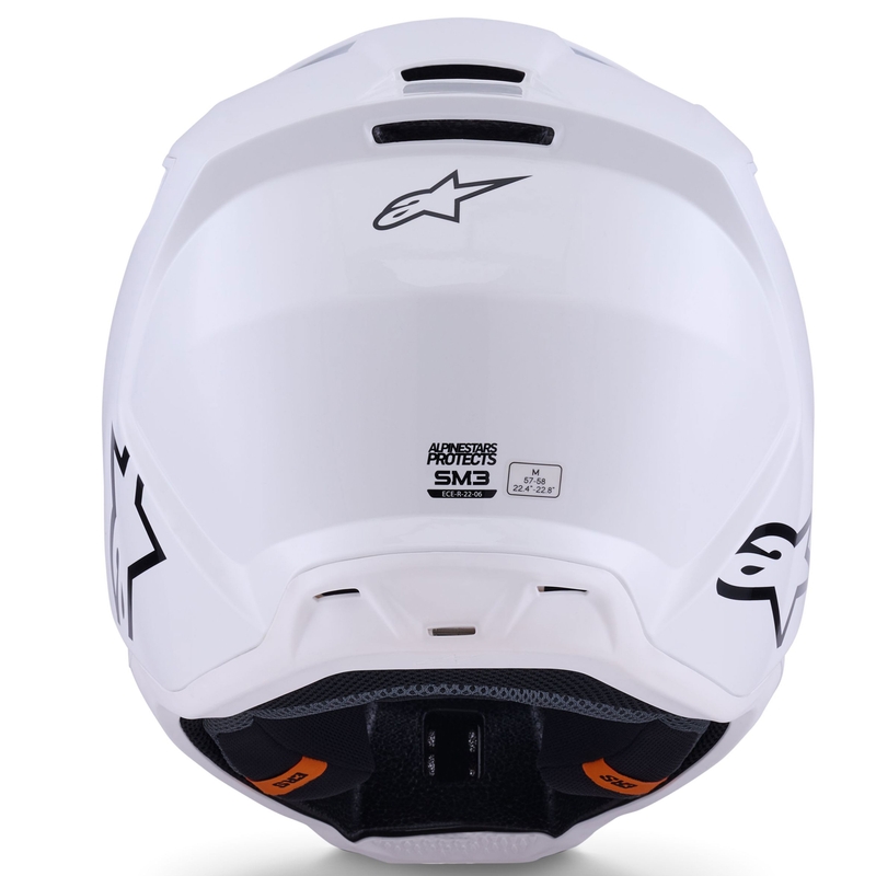 Κράνος Alpinestars S-M3 Solid Motocross λευκό