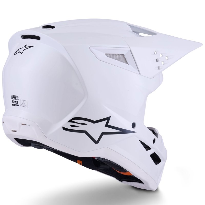 Κράνος Alpinestars S-M3 Solid Motocross λευκό