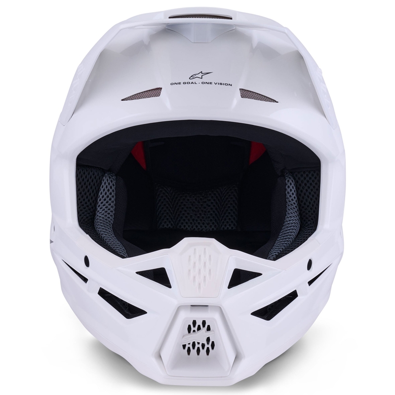 Κράνος Alpinestars S-M3 Solid Motocross λευκό
