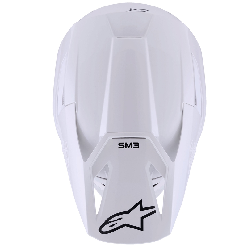 Κράνος Alpinestars S-M3 Solid Motocross λευκό