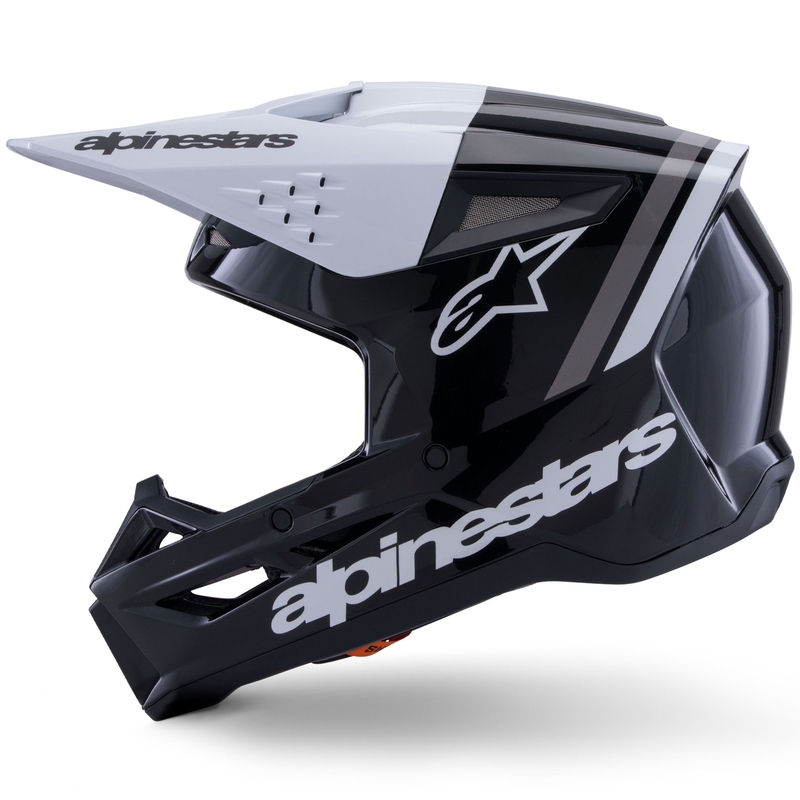 Κράνος motocross Alpinestars S-M3 Radium μαύρο-άσπρο-γκρι