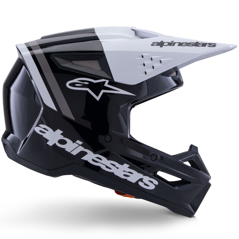 Κράνος motocross Alpinestars S-M3 Radium μαύρο-άσπρο-γκρι
