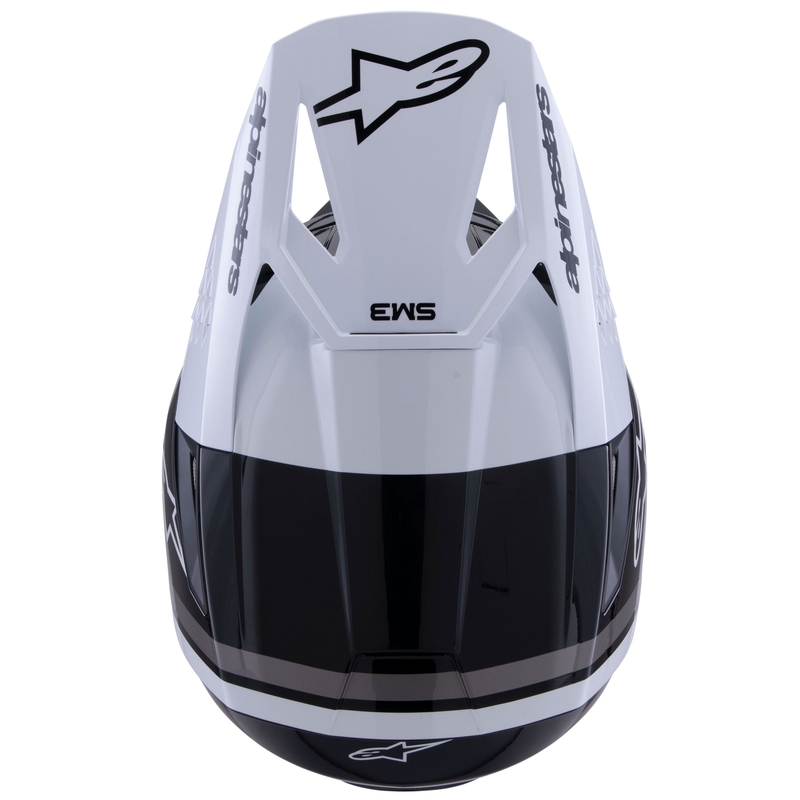 Κράνος motocross Alpinestars S-M3 Radium μαύρο-άσπρο-γκρι