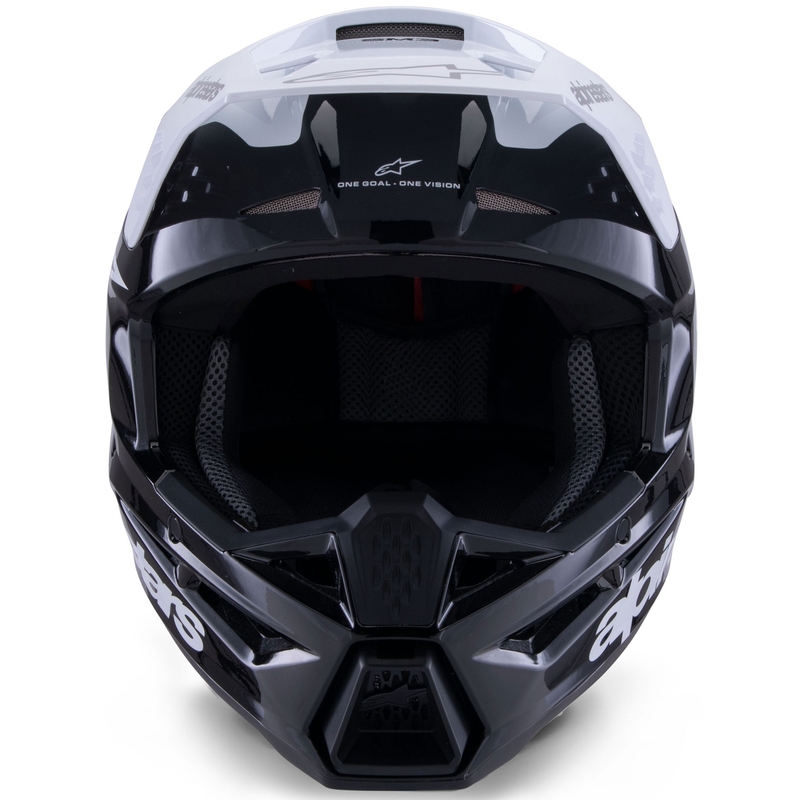 Κράνος motocross Alpinestars S-M3 Radium μαύρο-άσπρο-γκρι