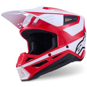 Κράνος motocross Alpinestars S-M3 Heat κόκκινο-άσπρο-μαύρο