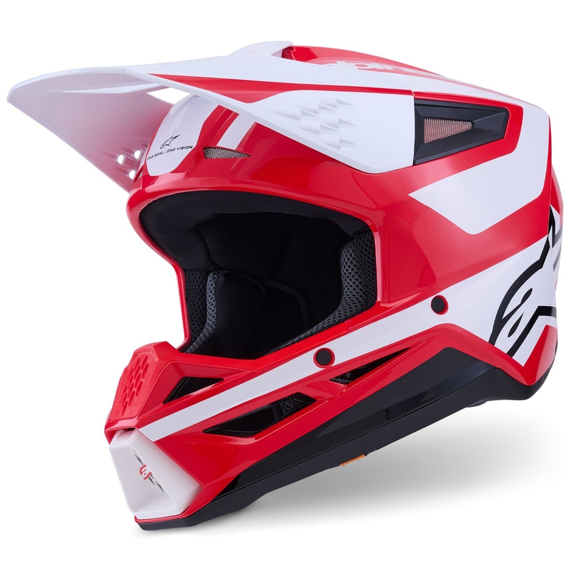 Κράνος motocross Alpinestars S-M3 Heat κόκκινο-άσπρο-μαύρο