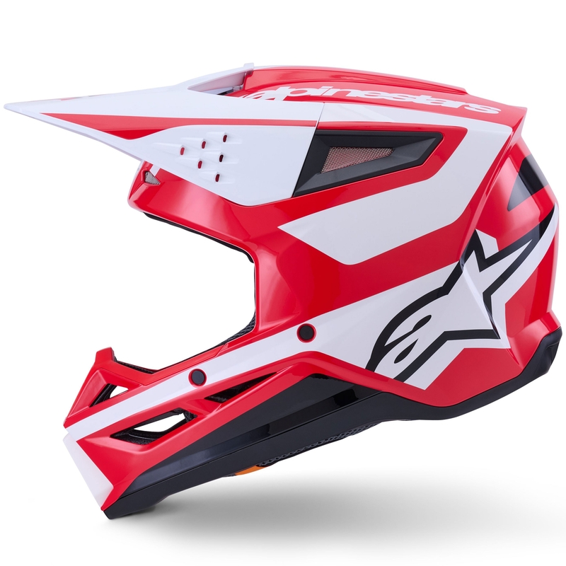 Κράνος motocross Alpinestars S-M3 Heat κόκκινο-άσπρο-μαύρο