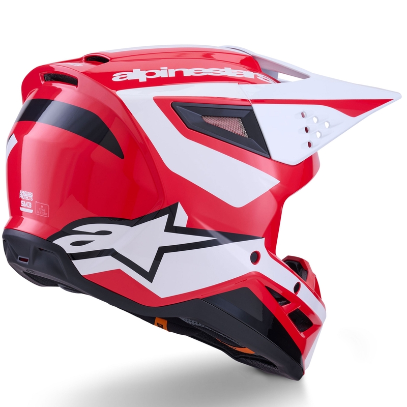 Κράνος motocross Alpinestars S-M3 Heat κόκκινο-άσπρο-μαύρο