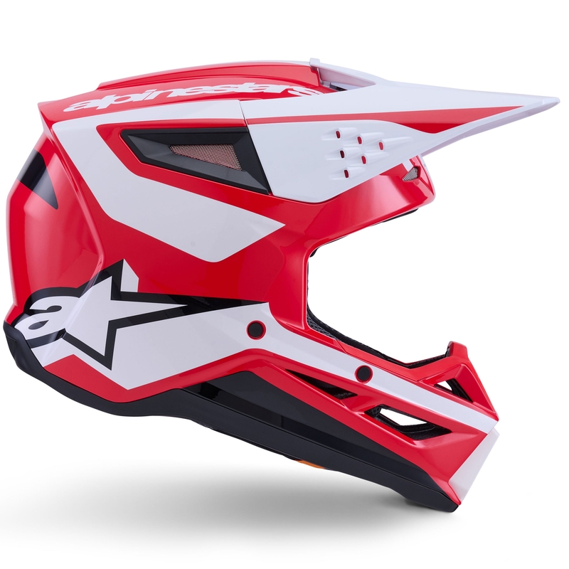 Κράνος motocross Alpinestars S-M3 Heat κόκκινο-άσπρο-μαύρο