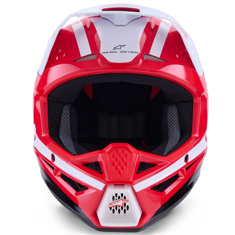 Κράνος motocross Alpinestars S-M3 Heat κόκκινο-άσπρο-μαύρο