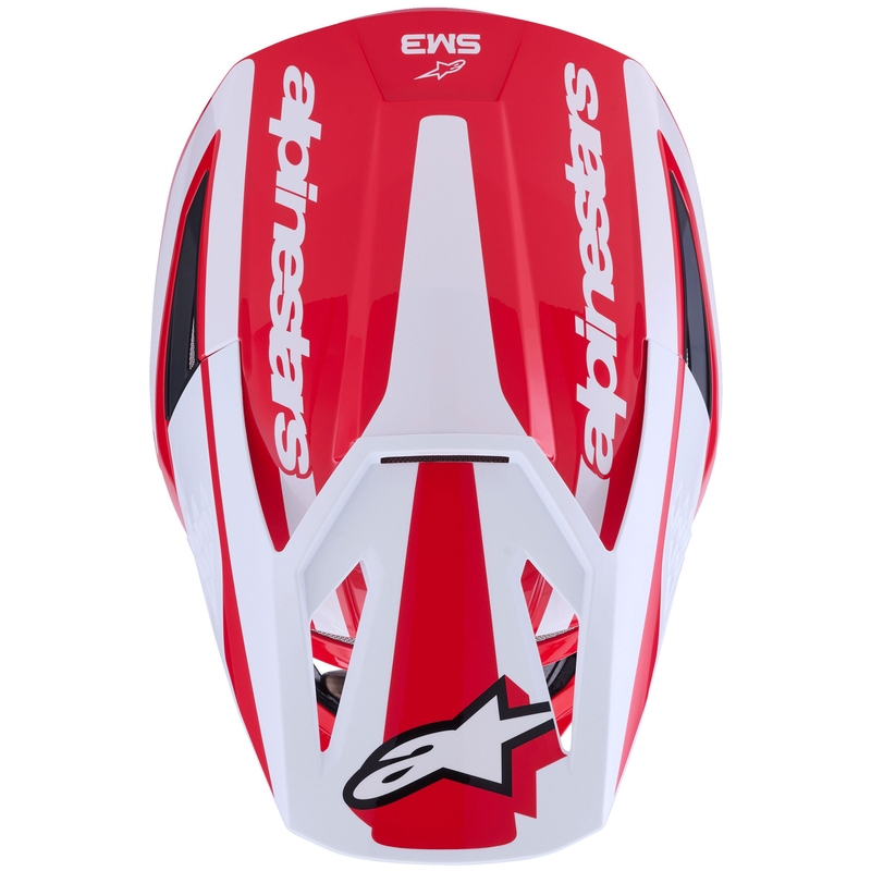 Κράνος motocross Alpinestars S-M3 Heat κόκκινο-άσπρο-μαύρο