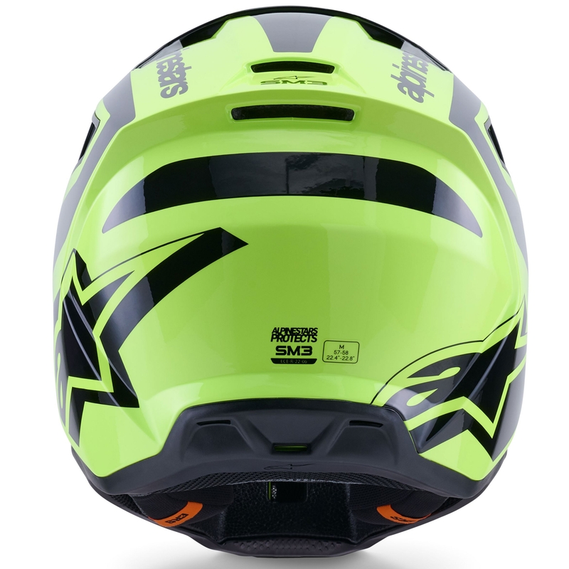 Κράνος motocross Alpinestars S-M3 Heat fluorescent κίτρινο-μαύρο