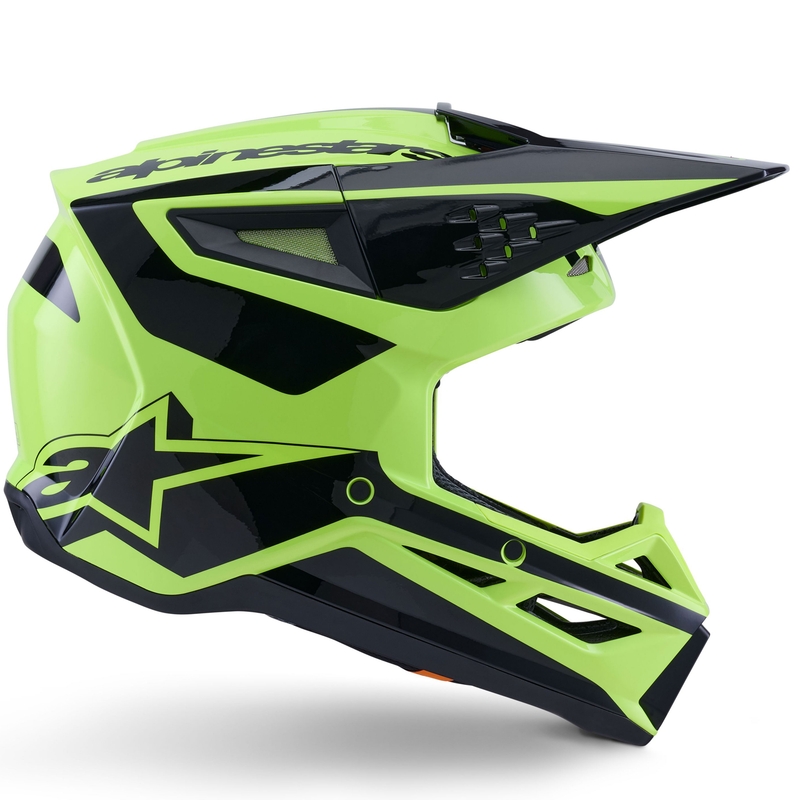 Κράνος motocross Alpinestars S-M3 Heat fluorescent κίτρινο-μαύρο