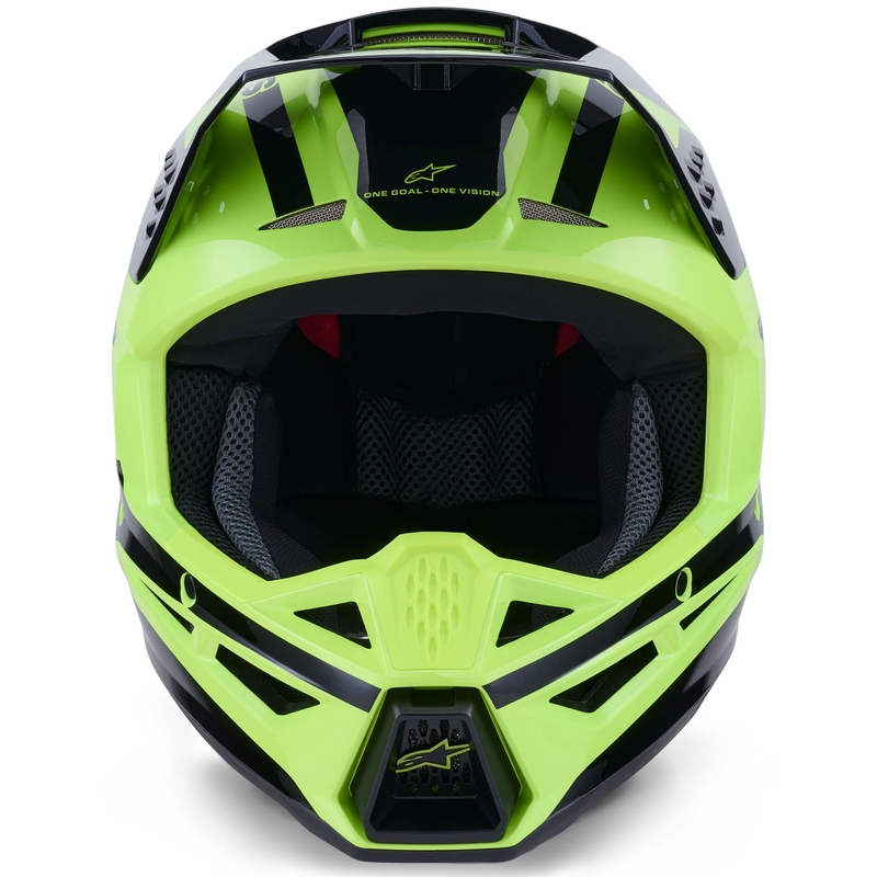 Κράνος motocross Alpinestars S-M3 Heat fluorescent κίτρινο-μαύρο