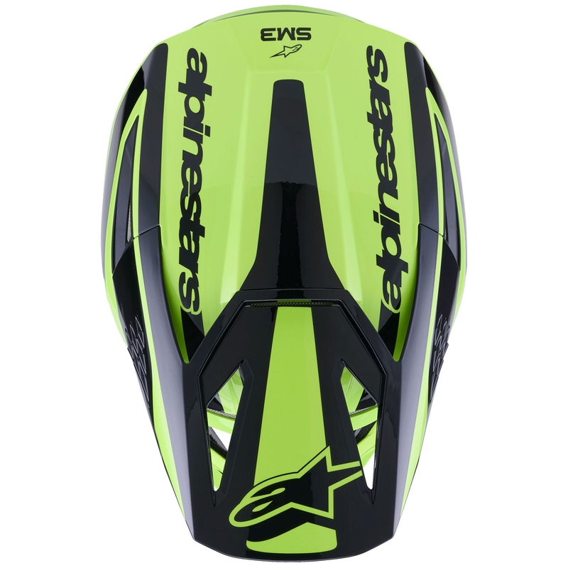 Κράνος motocross Alpinestars S-M3 Heat fluorescent κίτρινο-μαύρο