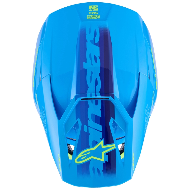 Κράνος motocross Alpinestars S-M3 Force μπλε-φλουορ κίτρινο