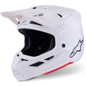 Κράνος Alpinestars SM7 Solid Motocross, λευκό