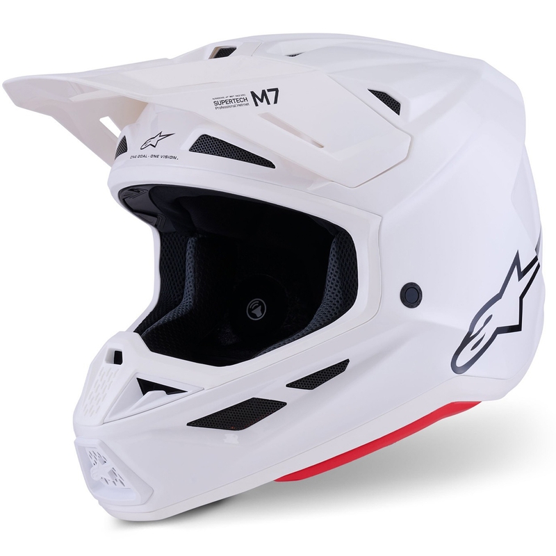 Κράνος Alpinestars SM7 Solid Motocross, λευκό