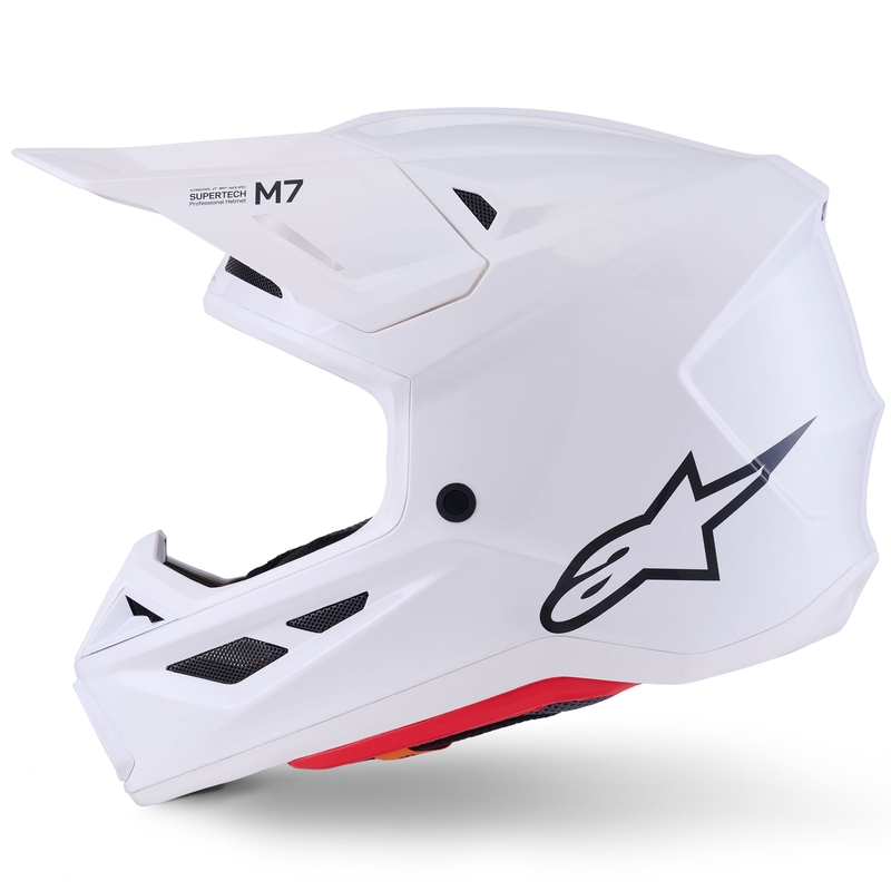 Κράνος Alpinestars SM7 Solid Motocross, λευκό
