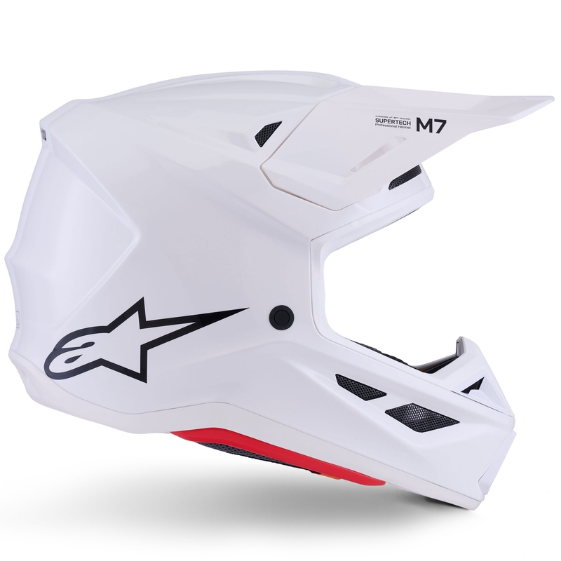 Κράνος Alpinestars SM7 Solid Motocross, λευκό