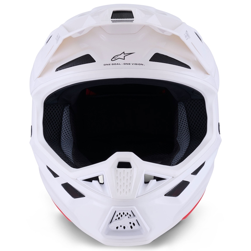 Κράνος Alpinestars SM7 Solid Motocross, λευκό
