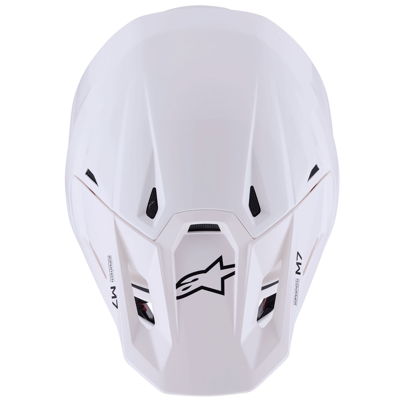 Κράνος Alpinestars SM7 Solid Motocross, λευκό