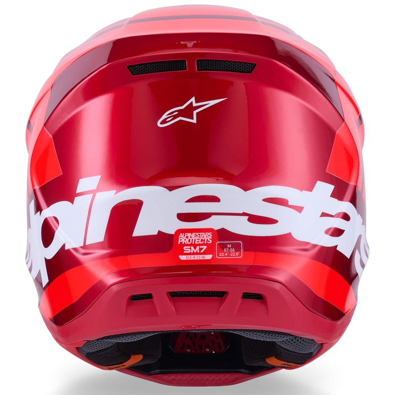 Κράνος motocross Alpinestars SM7 Core κόκκινο