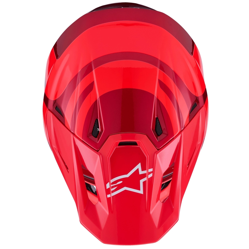 Κράνος motocross Alpinestars SM7 Core κόκκινο