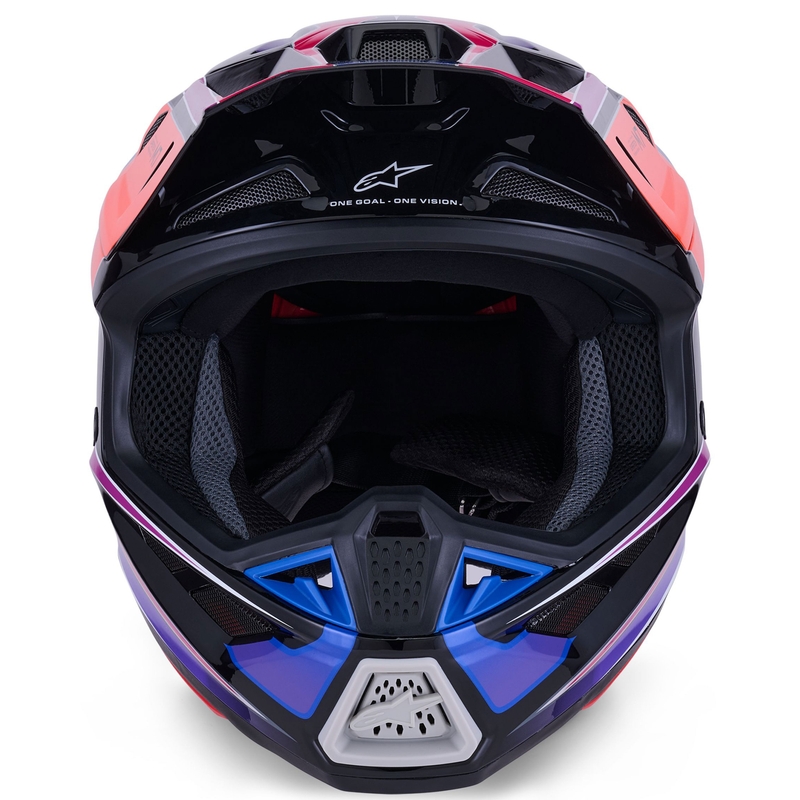 Κράνος motocross Alpinestars SM7 Fuse μπλε-μωβ-ροζ