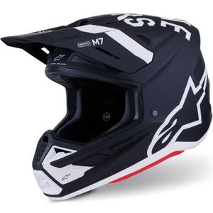 Κράνος motocross Alpinestars SM7 Dasher ματ μαύρο-λευκό