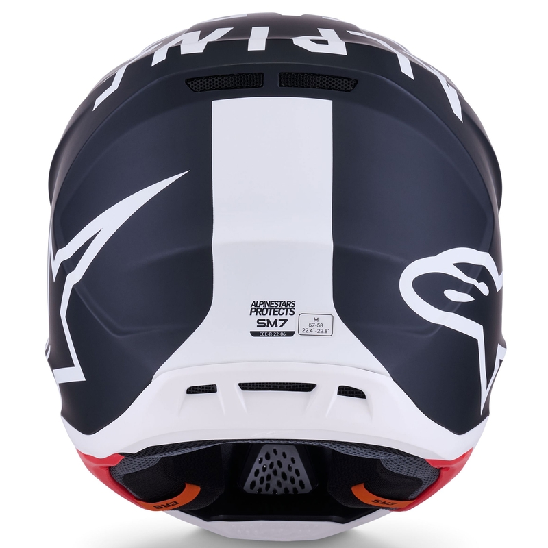 Κράνος motocross Alpinestars SM7 Dasher ματ μαύρο-λευκό