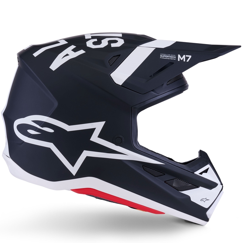 Κράνος motocross Alpinestars SM7 Dasher ματ μαύρο-λευκό