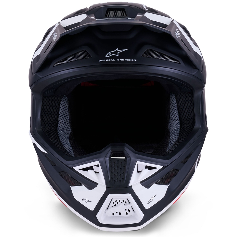 Κράνος motocross Alpinestars SM7 Dasher ματ μαύρο-λευκό