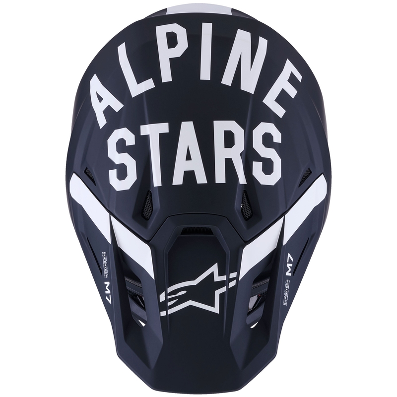 Κράνος motocross Alpinestars SM7 Dasher ματ μαύρο-λευκό