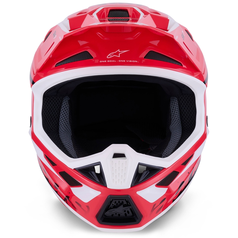 Κράνος motocross Alpinestars SM7 Deed κόκκινο-μαύρο-λευκό