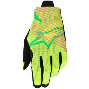 Γάντια motocross Alpinestars Radar Pro πράσινο-φλουορ κίτρινο-φλουορ ροζ